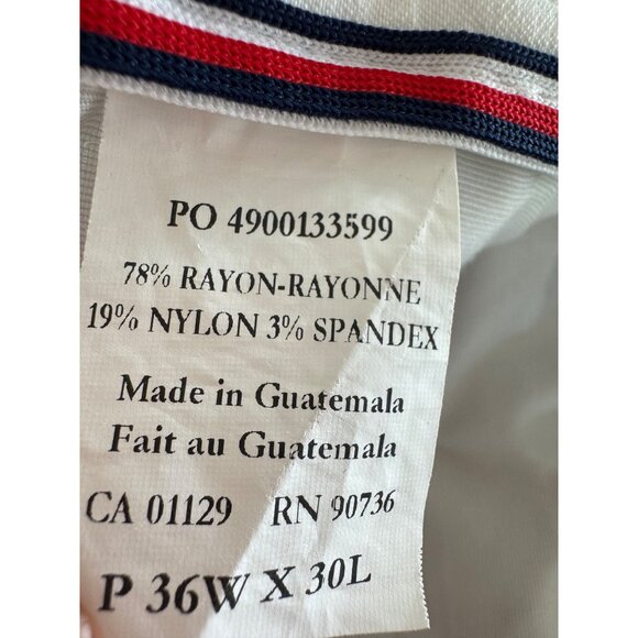 Tommy Hilfiger White Mens Dress Pants P36W X 30L Rayon Blend Slim Fit - Picture 3 of 5